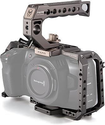 Cage de caméra tilta pour kit de base bmpcc 4k/6k blackmagic pocket cinema
