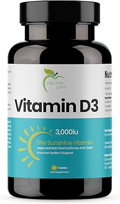 Vitamine d3 de zone biologique 3 000 ui, fabriquée au royaume-uni, maintient