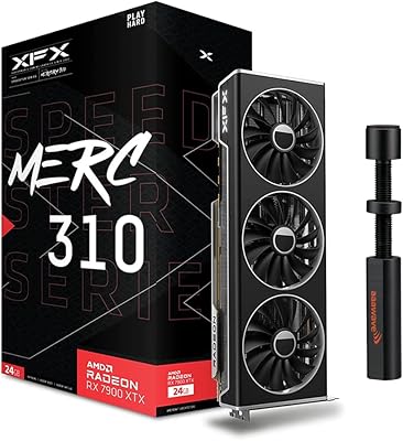 Carte graphique de jeu xfx speedster merc310 amd radeon rx 7900xtx - noir