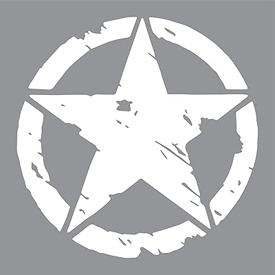 Autocollants personnalisés de 30 cm sur autocollants de voiture star army en détresse