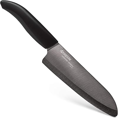 Couteau de chef en céramique série japonaise kuroba kyocera, noir, 16 cm, ky-fk-160-bk