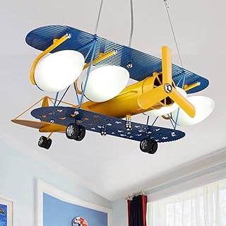 Lampe d'avion pour enfants plafonnier led créatif lustre d'avion suspendu de de ssin