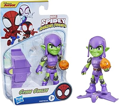 Figurine d'action marvel spidey et ses incroyables amis bouffon vert, figurine d'action