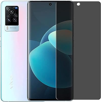 Protecteur d'écran vivo x60 pro, [courbé 3d] [5d touch] verre trempé anti-espion 9h