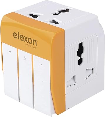 Adaptateur multi-alimentation, monde entier avec indicateur d'alimentation néon, adaptateurs de prise de courant