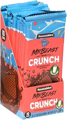 Barres croquantes au chocolat au lait feastables mrbeast - fabriquées avec du chocolat