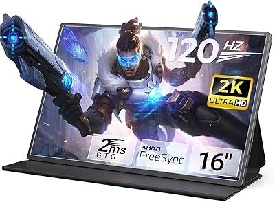 Moniteur de jeu portable svanto 16 pouces 2k moniteur professionnel 120