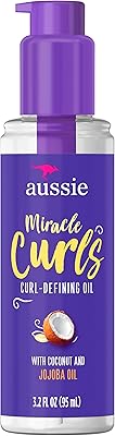 Aussie miracle curls huile de traitement pour cheveux crépus à la noix