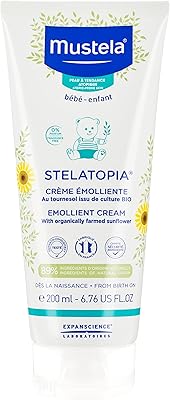 Mustela - crème émolliente stelatopia 200ml - paquet de 2, vert
