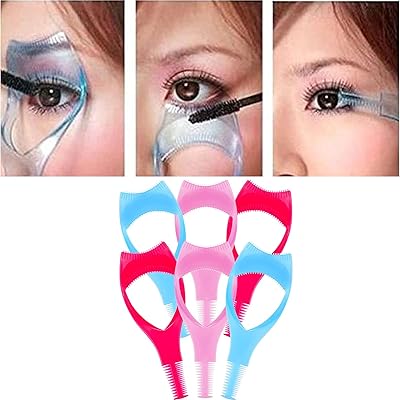 Outils à cils 3 en 1, 6 pièces protecteur de mascara et peigne