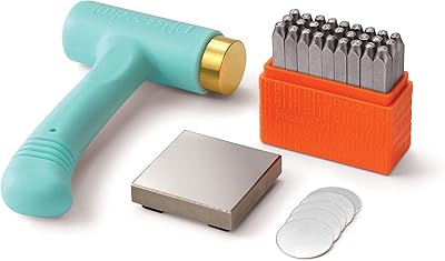 Kit d'estampage en métal impressart - big bag de base (3 mm), marteau