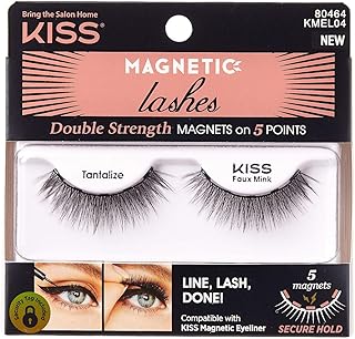 Cils magnétiques en faux vison (paquet de 2) par kiss