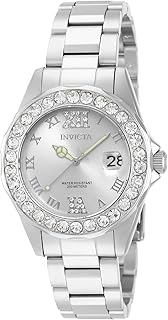 Montre à quartz invicta pro diver-navy base 38 mm pour femme en acier
