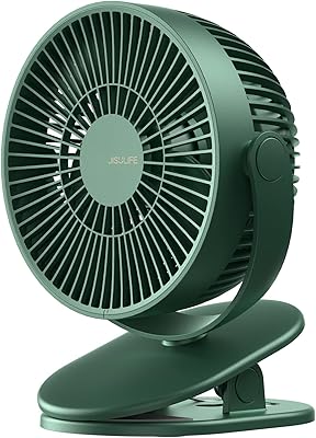 Jisulife ventilateur à clipser pour poussette de bébé, ventilateur à piles de 4