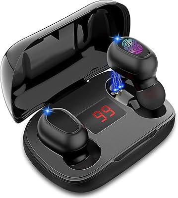 Écouteurs sans fil lozavot bluetooth 5.0 étanches avec micro réduction du bruit, mini