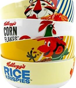 Grand ensemble de bols à céréales kellogg's - ensemble de 4 grands bols à céréales fantaisie - parfait pour les enfants et les adultes. Diaytar Sénégal : Le plaisir d'acheter sans se priver