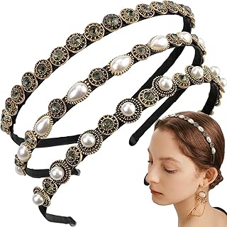Elecdon 3 pièces strass délicats femmes filles luxe vintage bandeaux de cheveux pour femmes avec tissu métal enduit bandeau baroque bandeaux élastiques. De la mode à l'électronique, Diaytar Sénégal a tout ce qu'il vous faut