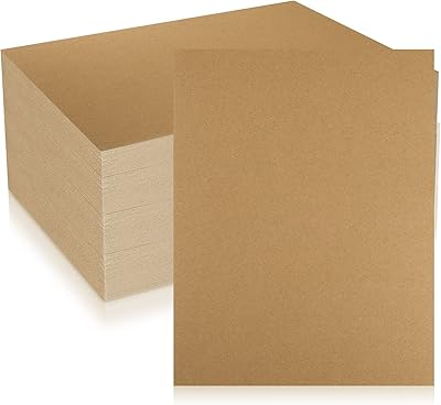 100 feuilles de papier cartonné 8,5 x 11 pouces, carton de reliure lourd