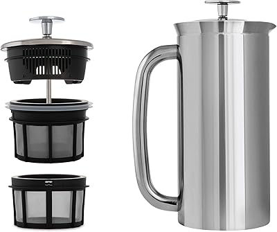 Presse à café espro p7-18 oz acier inoxydable isolé sous vide