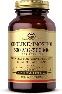 Solgar choline/inositol 500 mg, 100 gélules végétariennes