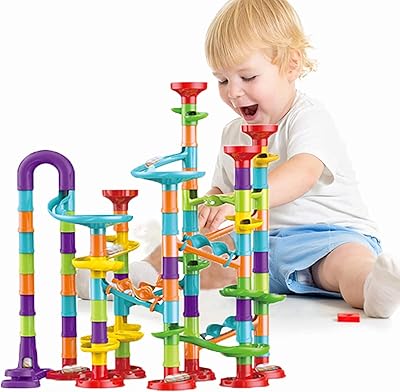 Ensembles de course de marbre pour enfants - jeu de construction de tour