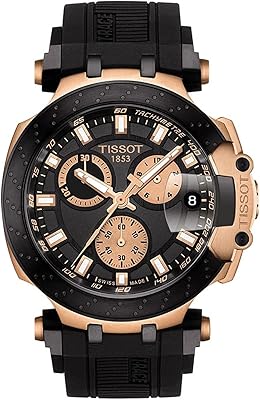 Chronographe à bracelet noir pour homme t115.417.37.051.00 noir taille unique
