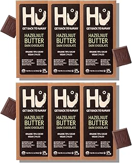 Barres de chocolat hu | paquet de 6 chocolats au beurre de noisette