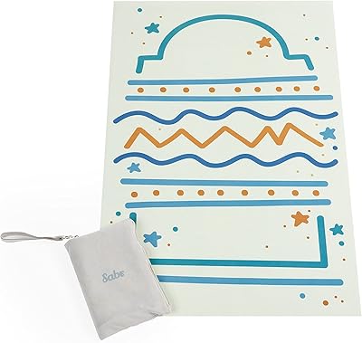 Tapis de prière compressé, sabre "moonlight vogue" tapis de prière fin pour enfants