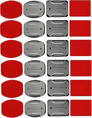 Kit d'accessoires pour casque shoot 12 supports de surface + autocollants