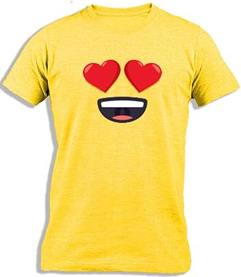 T-shirt en coton à imprimé visage emoji i caprontm pour enfants
