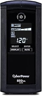 Système intelligent cyberpower cp850avrlcd usb-c, 850 va/510 w, 9 ports, avr, mini-tour