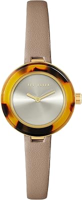 Montre à quartz ted baker pour femme en acier inoxydable avec bracelet