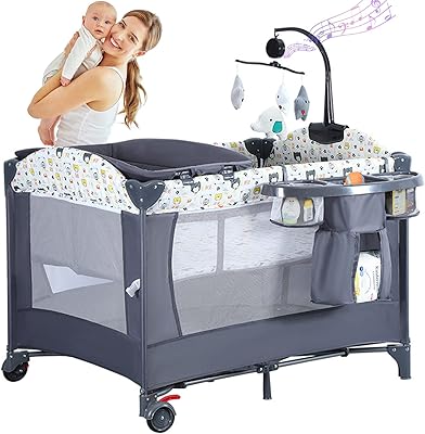 Lit de bébé portable de luxe leodox 4 en 1 parc de voyage