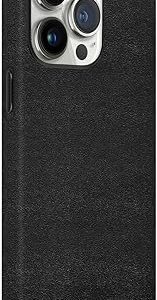 Coque de protection en cuir végétalien vert pour iphone 13 pro (6,1 pouces) - noir. Achetez en toute sérénité sur Diaytar