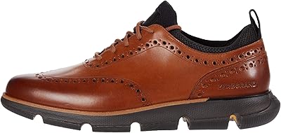 Chaussures oxford zerogrand 4 pour hommes, daim ironstone avec doublure en laine