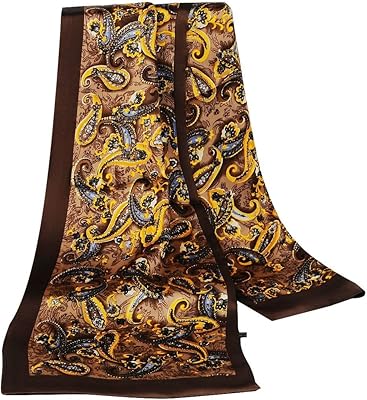Longso fashion écharpe longue 100 % soie pour hommes/foulards crevates double couche