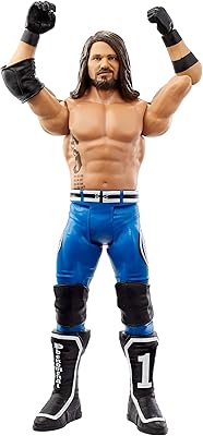 Figurine d'action wwe aj styles de 6 pouces avec équipement articulé