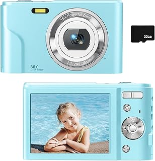 Appareil photo numérique avec écran lcd caméra de vlogging fhd 1080p 360mp