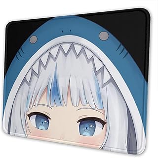 Tapis de souris gawr gura peeker hololive antidérapant pour ordinateur de bureau