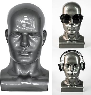 Tête de mannequin professionnelle fanlin pour présenter des perruques, des chapeaux, des écouteurs