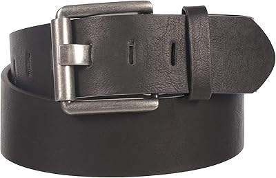 Ceinture large réglable en cuir véritable gary madill 2" avec boucle en métal
