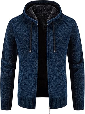 Cardigan décontracté à manches longues et à capuche en polaire douce pour hommes. Commandez en toute confiance sur Diaytar, votre marketplace de confiance