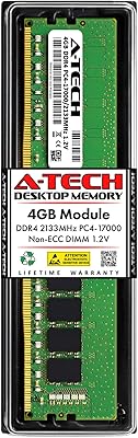 Module ram 4 go 2133 mhz pc4-17000 288 broches dim ddr4