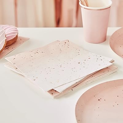 Papier de soie enveloppé ginger ray ombre, paquet de 16 pièces, or rose