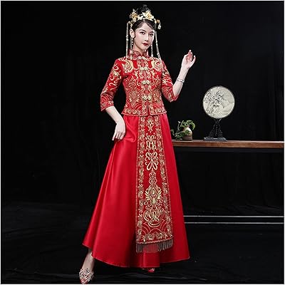 Yebdd longue robe de mariée traditionnelle chinoise robes de style oriental magasin