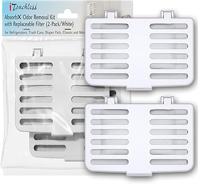 Désodorisant pour réfrigérateur et congélateur itouchless absorbx paquet de 2 meilleur que le bicarbonate