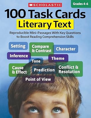 100 fiches de tâches : texte littéraire : mini-passages reproductibles avec des questions