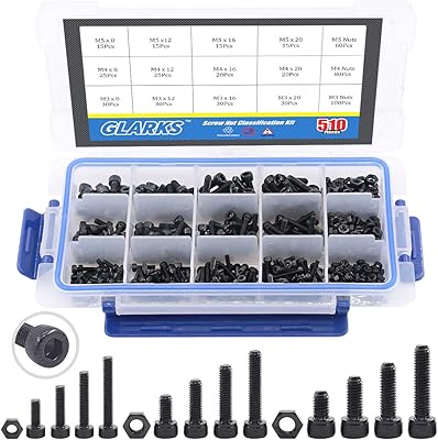 Glarex 510 pièces m3 m4 m5 12,9" boulons à douille en acier allié