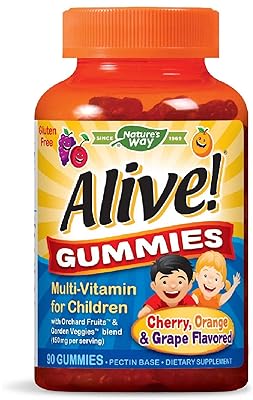Comprimés à croquer multivitaminés nature's way pour enfants de alive - 90 comprimés
