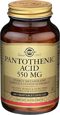 Solgar - acide pantothénique 550 mg capsules végétariennes 100 pièces : 2171